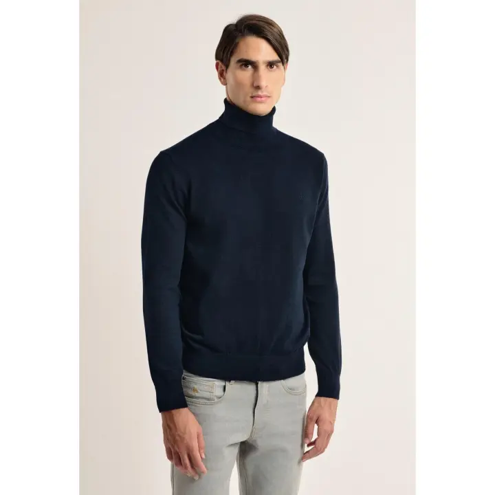 Jersey cuello alto Valecuatro azul marino - 1