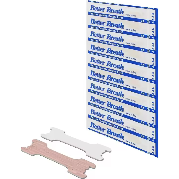 100x Tiras Nasales Anti Ronquidos para una Mejor Respiración al Dormir y hacer, de Better Breath - Talla L 66*19mm - 1