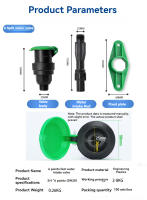 Válvula De Ingesta De Agua Plástica 6 Pulgadas 1 Pulgada Dispositivo De Agua Rápida enterradoPlug De Ingesta De Agua Verde Para Comunidad Jardín Hortícola - details 1