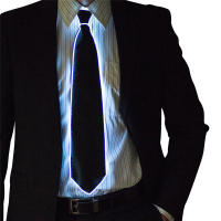 Corbata LED Brillante Para Hombres Cable Eléctrico De Luz LED Para Fiestas Halloween Navidad Decoración De Ropa Para DJ Bar Club Escenario Propiedad - details 2