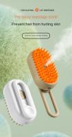 Cepillo De Vapor Para Gatos Y Perros 3 En 1 Eléctrico Con Misting Para Masaje Y Aseo De Mascotas Eliminador De Pelos - details 0