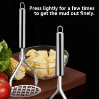Prensa De Papas Y Hígados De Acero Inoxidable Herramienta De Fruta Y Verdura Masher De Carne Molida Creativa Presión De Barro Ricer Presión De Aguacate - details 7