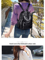 Bolso De Hombro Para Mujer En PU Negro Casual Y Versátil Gran Capacidad Ligero Adecuado Para Estudiantes De Colegio Salir - details 4
