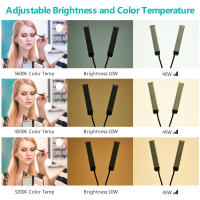 Luz De Video LED Flexible Con Dos Brazos Iluminación Doble Color Dimmer 3 Modos De Iluminación Soporte Para Teléfono Para Transmisiones En Vivo - details 4