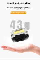 Linterna Frontal LED COB Multifuncional Portátil Con Indicador De Energía Recargable Para Camping Al Aire Libre Luz De Trabajo - details 3