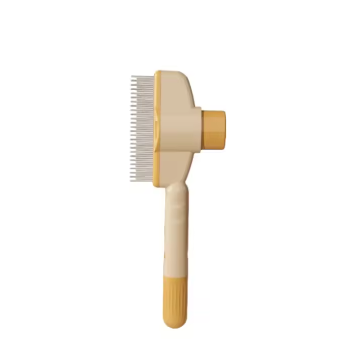 Cepillo Para Gatos Con Botón De Liberación Nueva Cepillo Desplumador Para Cortos Y Largos Cabello Gato Peluquería Para Mascotas - 1