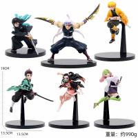 Figura De Acción Anime Caliente Demon Slayer Kimetsu No Yaiba Kamado Tanjirou Agatsuma Zenitsu Nezuko Guerillero PVC Modelo Juguete - details 0