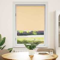 Estor Persiana Enrollable 80 x 175cm en color Beige/Blanco crudo/Café y más | protección solar decorativa para ventanas hogar oficina dormitorio fácil de instalar - details 0