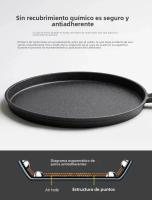 Sartén De Hierro Fundido 26cm No Apariados Antideslizantes Para Huevos Tortitas De Harina Carne a La Parrilla En Estufa Y Inducción Cocina - details 10