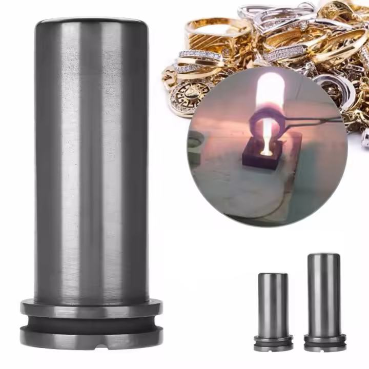 NIUPIKA Crucible De Grafita De Alta Pureza Para Fundición De Metal Herramientas De Joyería Para Oro Plata Cobre Aluminio Molde De Bloque De Metal Para Fundición De Joyas - 1