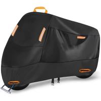 Cubierta De Motocicleta Protectora Antipolvo Con 4 Bandas Reflectantes Cubierta Para Bicicleta Moto Exterior - details 0
