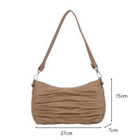 Bolso De Hombro Para Mujer Diseño De Lujo PU Cuero Pequeño Bolso Y Monedero Pliega Simple Bolso De Mano Casual Para Damas Bolsa De Compras - details 14