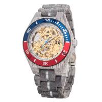 Reloj mecánico automático LB RELOJES para hombre, diseño esqueleto madera arce 3ATM - details 1