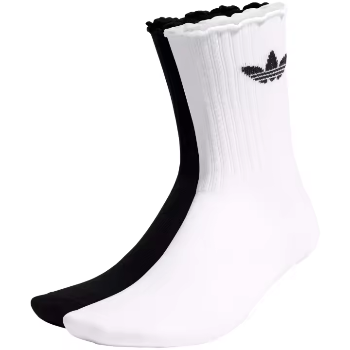 Calcetines Adidas Ruffle Crew 2Pack para mujer en color blanco - 1