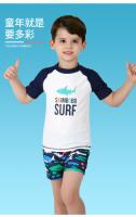 Traje de baño para niños, traje de baño para niñas de talla mediana y grande, traje de baño de aguas termales, traje de baño de dibujos animados para bebés de manga corta con tiburón - details 7