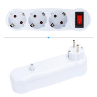 Aigostar Adaptador Enchufes Plano con 3 Tomas y Interruptor,Ladron Enchufes con Protección Infantil,Enchufe de Pared,16A,250V,Blanco - details 5