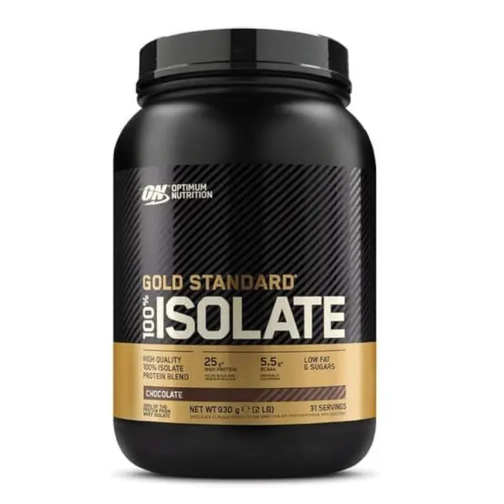 Optimum Nutrition Gold Standard 100% Isolate - 930 gr (31 Serv.). Proteína Whey Pura, BCAA y Glutamina Naturales, Pre y Post Entrenamiento - 1