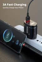 Cable Magnético USLION 360 Grados 3A Carga Rápida Micro USB Tipo C Para iPhone Xiaomi Samsung Cable De Datos Con Imán Para Teléfono - details 5