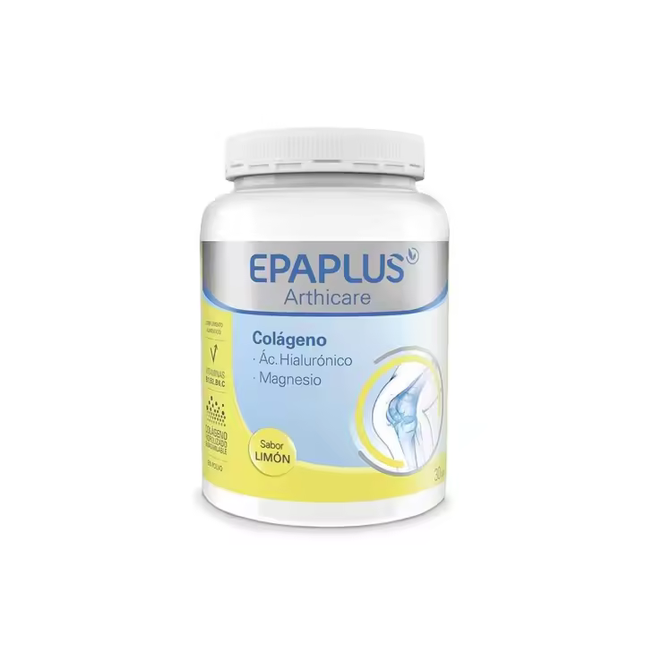 EPAPLUS Arthicare - Colágeno + Magnesio + Ácido Hialurónico - Colágeno Hidrolizado con Magnesio y Ácido Hialurónico - Tratamiento 30 Días - En polvo - Disolución Instant Sabor Vainilla/Limón/Neutro - 1