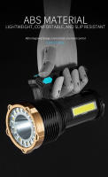 Linterna Portátil LED Super Brillante Recargable Por USB Torcha Exterior Camping Impermeable Con Luz Lateral Lámpara De Trabajo - details 2