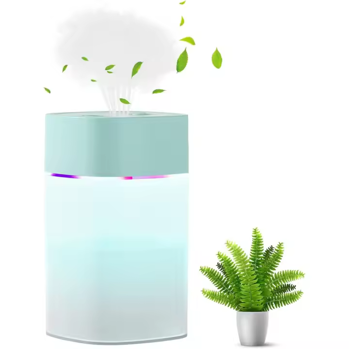 Humididiador, 400 ml USB para escritorio, mini Aire, with interfaz USB, apagado Automático para Coche, dormitorio, oficina, muy Silencioso, fácil de purificar Purificación Del Aire del babé - 1