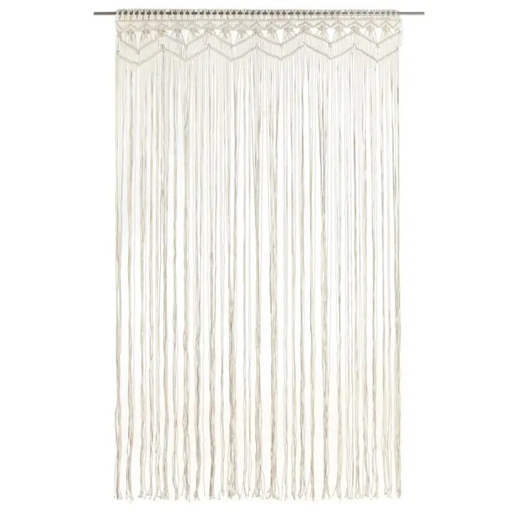 Cortina de macramé algodón 140x240 cm - 1
