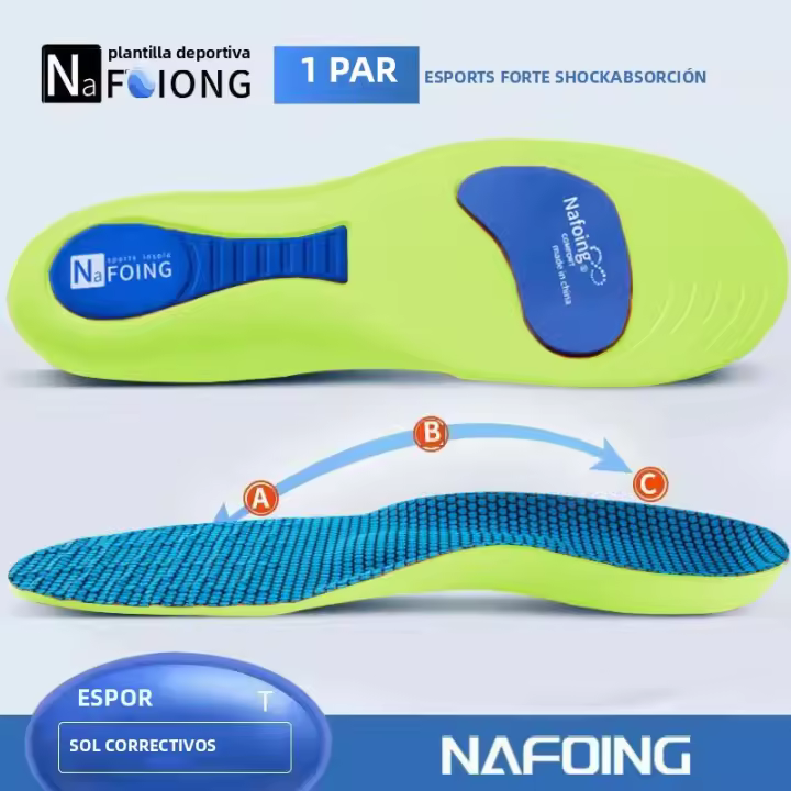 Almohadillas Deportivas Para Zapatos Absorción De Choque Desodorizante Transpirables Almohadillas De Suporte Para Piernas Hombre Mujer Ortopédicas - 1