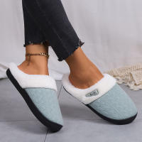 Zapatillas Casuales De Pelo Fluffy Para Mujer Invierno Plush Interior Zapatos De Mujer 2025 Plataforma Calientes Tallas Grandes Pareja Planas - details 7