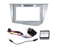 Kit De Consola Central Para Radio De Coche Seat Leon 2005-2012 Con Cable Canbus Panel De Enchufe 9 Pulgadas Accesorios Multimedia Para Coche - details 0