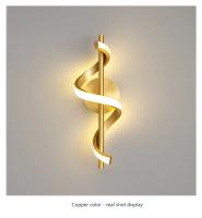 Lámpara De Pared LED Nórdica Minimalista Para Dormitorio Y Sala De Estar En Negro Blanco Y Oro Iluminación Decorativa Para Pasillo Y Corredor - details 1