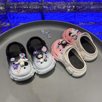 Sandalias De Verano Para Niñas Sanrio Cinnamoroll Kuromi Con Suela Gruesa Y Suave Comodidad Casual Playa Zapatos Hidráulicos - details 1