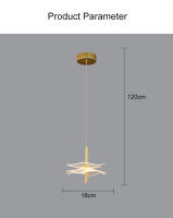 Lámpara Colgante Nórdica LED Para Iluminación Interior Decoración De Hogar Comedor Sala De Estar Escaleras Material Acryl Y Hierro Fuente De Luz LED - details 22