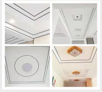 Pegatinas De Azulejos Autoadhesivas Impermeables Para Piso Y Pared Espaciamiento De Juntas En Oro Y Plata Decoración Del Hogar - details 9