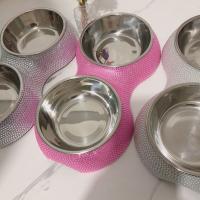 Tazón De Alimentos En Forma De Diamante Para Perros Y Gatos De Acero Inoxidable Desmontable De Dos Capas Nuevo 2024 - details 10