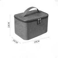 Nueva Bolsa De Maquillaje Grande Para Viajes Resistente Al Agua Y Almacenamiento Para Hombres Y Mujeres Estilo Casual Cierre De Cremallera - details 0