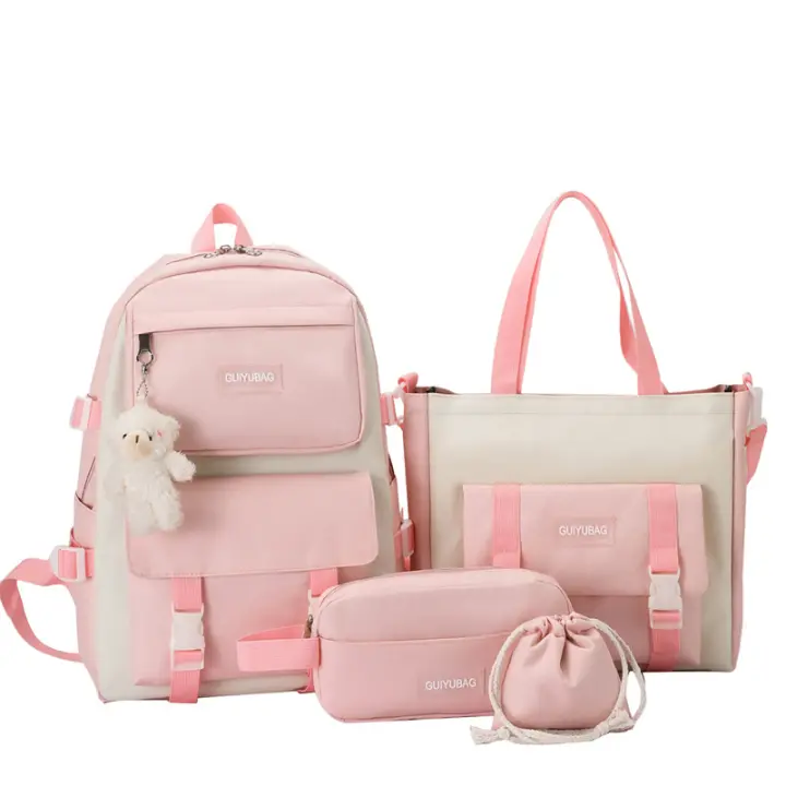 Set de 5 Mochilas Escolares para Niños Bolsa de Libros, Bolsa de Bolsos - 1