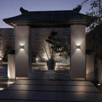 Lámpara De Pared LED Impermeable IP65 Para Exterior 2W 4W 6W 8W 12W Luz De Jardín Aluminio Para Dormitorio Sala De Estar Escaleras Iluminación - details 12