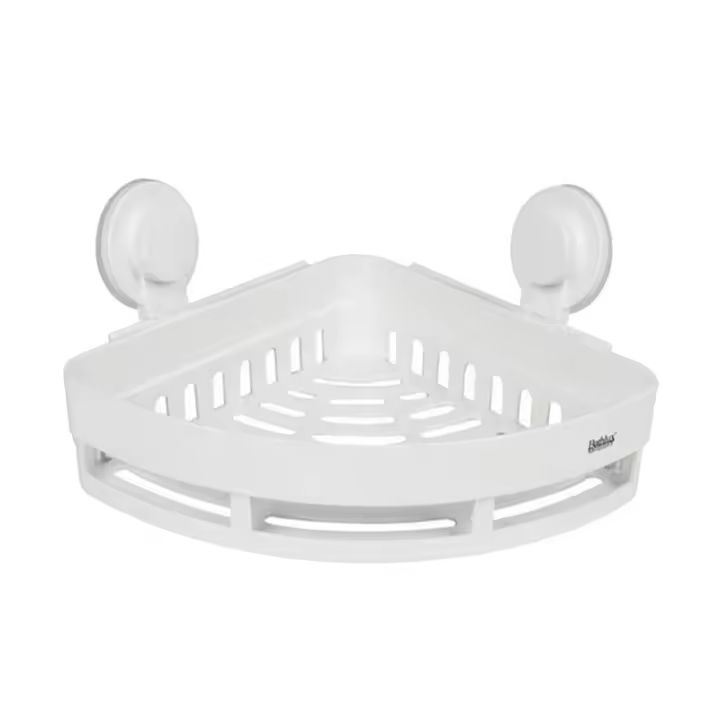 Esquinero Organizador Repisa De Baño Ventosa Fuerte Succión Cesta de almacenamiento para estante de pared estante para jabón estante de esquina estante montado en la pared estante de ducha con ventosa cesta montada en la pared - 1