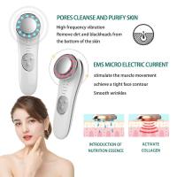 Masajeador Facial 7 en 1 de Alta Frecuencia - Promueve Absorción Crema - Onda de Luz LED Azul/Roja - Levanta y Reafirma Arrugas - Herramientas Cuidado Piel - details 1