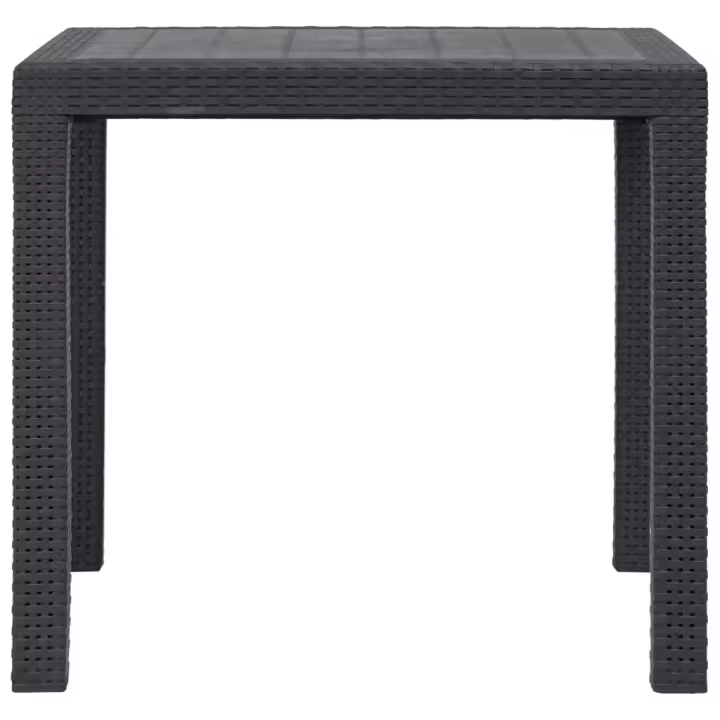 VidaXL Mesa de jardín Avenzza 4 personas marrón 72x79x79 cm - 1