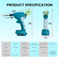 Soldador Eléctrico 75W Con Pantalla LCD De Temperatura Ajustable Herramienta De Soldadura Y Reparación Compatible Con Batería Makita 18V (No Incluye Batería) - details 4