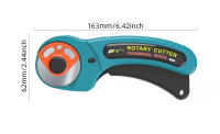 FT145 Cortador Rotativo 45mm Herramienta De Punched Patchwork Fácil De Cortar Para Papel Boletos Hojas Suaves Cuchilla De Saltar De Engranajes - details 0