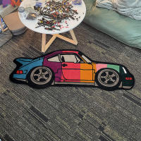 Carpetas De Coche Arcoíris Alfombra De Piso Suave Para Decoración De Hogar Y Dormitorio Alfombra De Área Para El Salón Con Diseño De Dibujos Animados - details 2