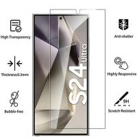 4PCS Vidrio Templado Total Para Samsung Galaxy S24 Ultra S24 plus Protector De Pantalla De Huella Dactilar HD Vidrio Protector Anti-Arrugas Y Anti-Rasguños - details 2