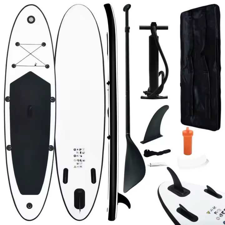 vidaXL Juego de Tabla de Paddle Surf Hinchable Remo Diversión Mar Color Negro,  Verde,  Rojo y mas - 1