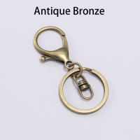 Lote De 5 Llaveros De Anillo Largo 70mm Con Cierre De Langosta Para Fabricación De Joyas Suministros De Enlaces Metálicos De Aleación De Zinc Estilo Trendy Unisex - details 6