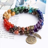 Pulseras de chakras para mujer: pulsera de cristales para mujer, piedras preciosas naturales, pulsera de yoga y Reiki: un juego de pulseras dobles - details 3