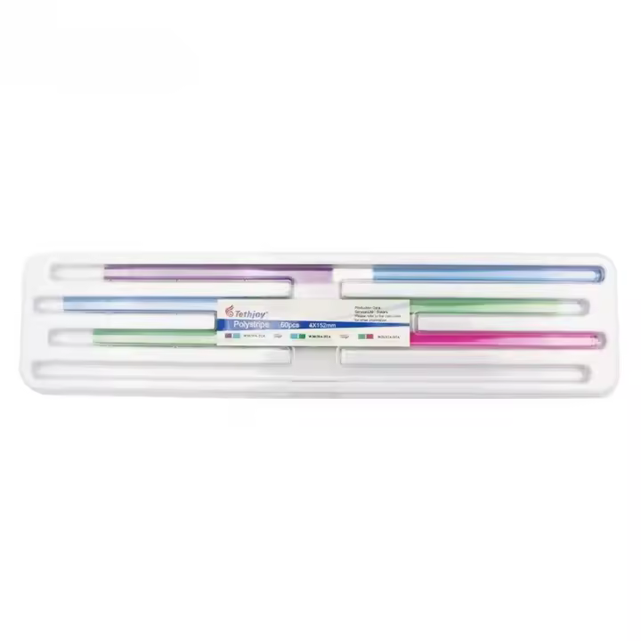 Papel de lija dental, 60 unidades/paquete, tiras de lijado dental, pulido dental, acabado, brillo, kit de herramientas de contorno, limpieza profunda resistente, higiene bucal, ayuda para el cuidado. - 1
