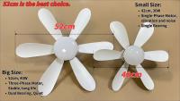 Ventilador De Techo 20.5in Con Luz Y Control Remoto 40W Bombilla LED E27 Sin Cable Para Cocina Dormitorio Habitaciones Pequeñas - details 10