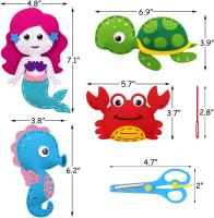 Kit De Artesanía De Costura Con Animales De Granja Para Niñas Y Niños Kit Educativo De Costura DIY De Feltro Para Niños Y Niñas - details 13